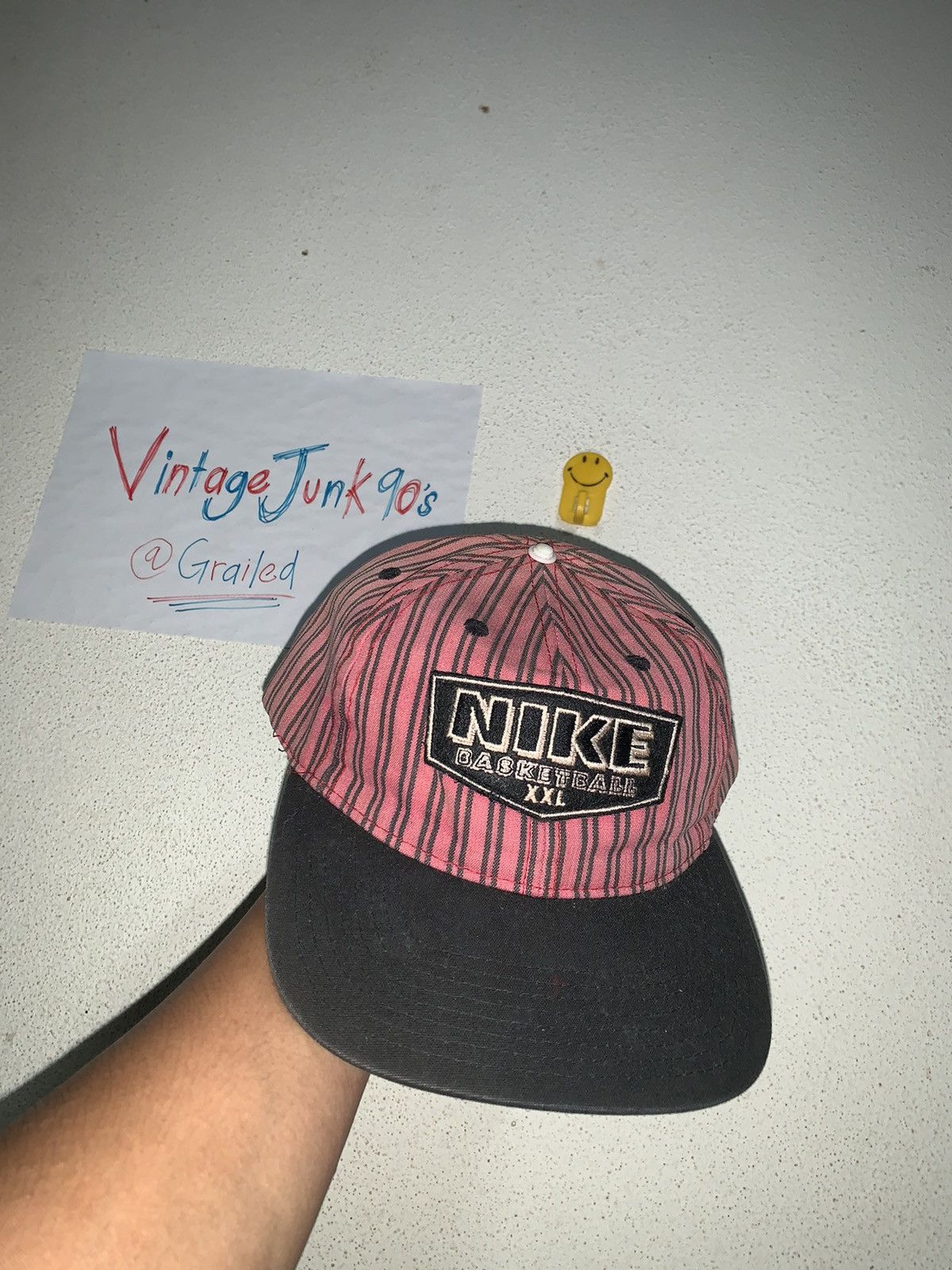 Vintage 90’s Nike Basketball hat embroidered Logo - 1