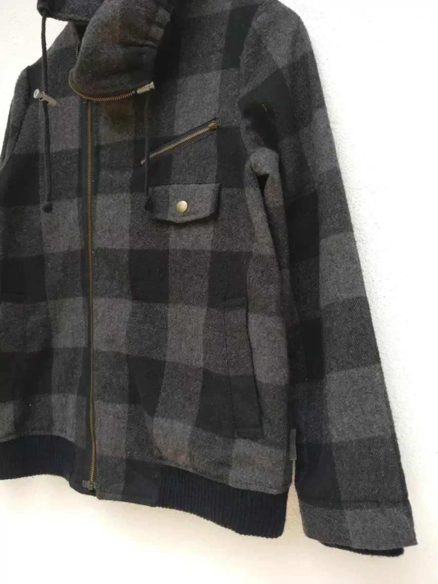 Japanese Brand - Final Drop! Asymmetrical Ehypenworld Japan Checked Jacket - 3