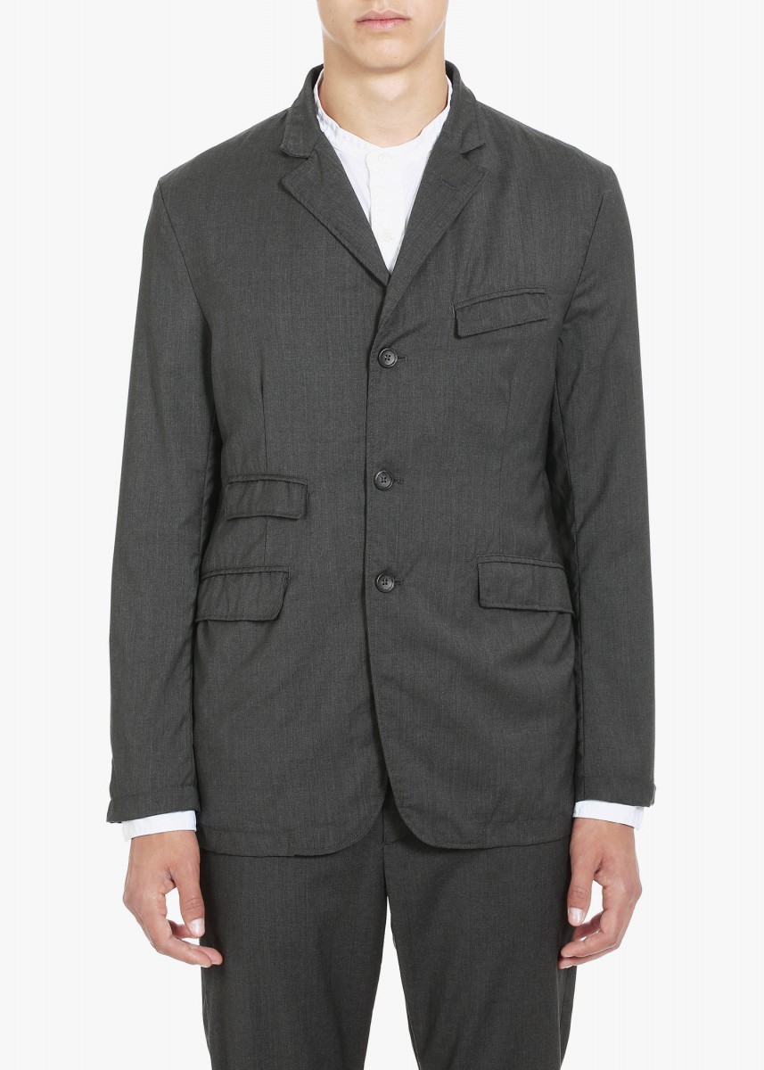 charcoal grey tropical wool Andover jacket XL - 9