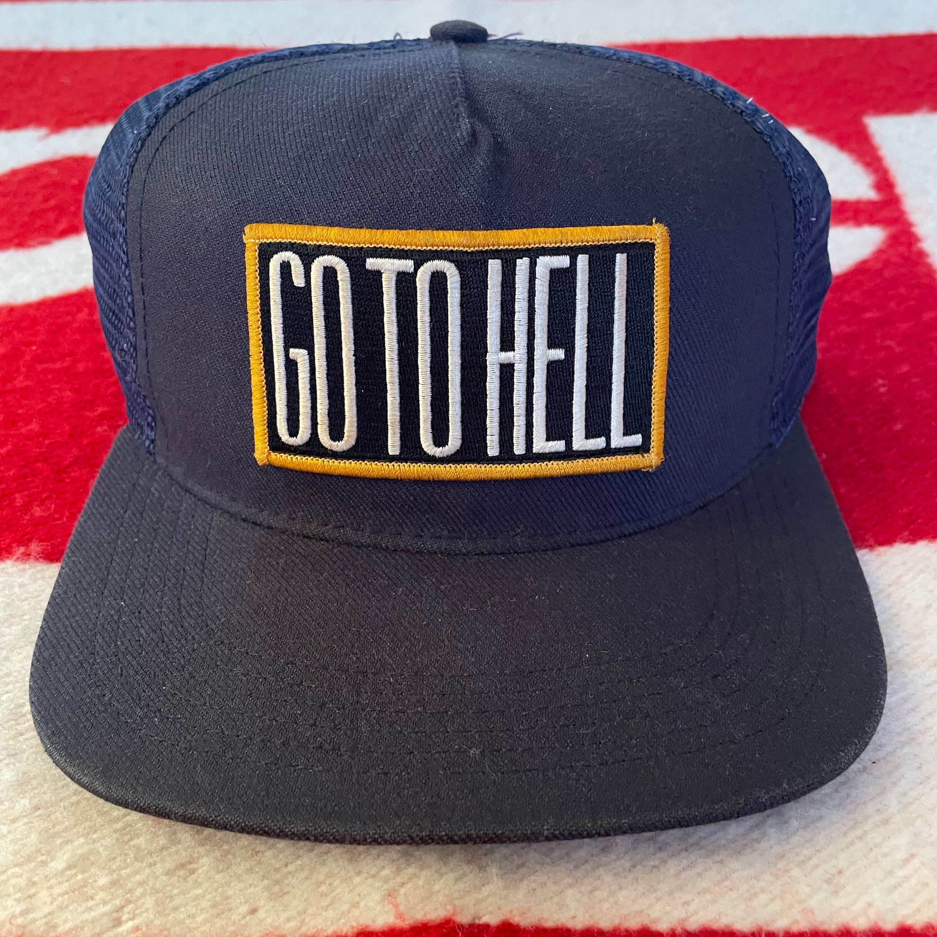 Supreme Go To Hell deals 5 Panel Trucker Snapback Hat Cap Rare Retro