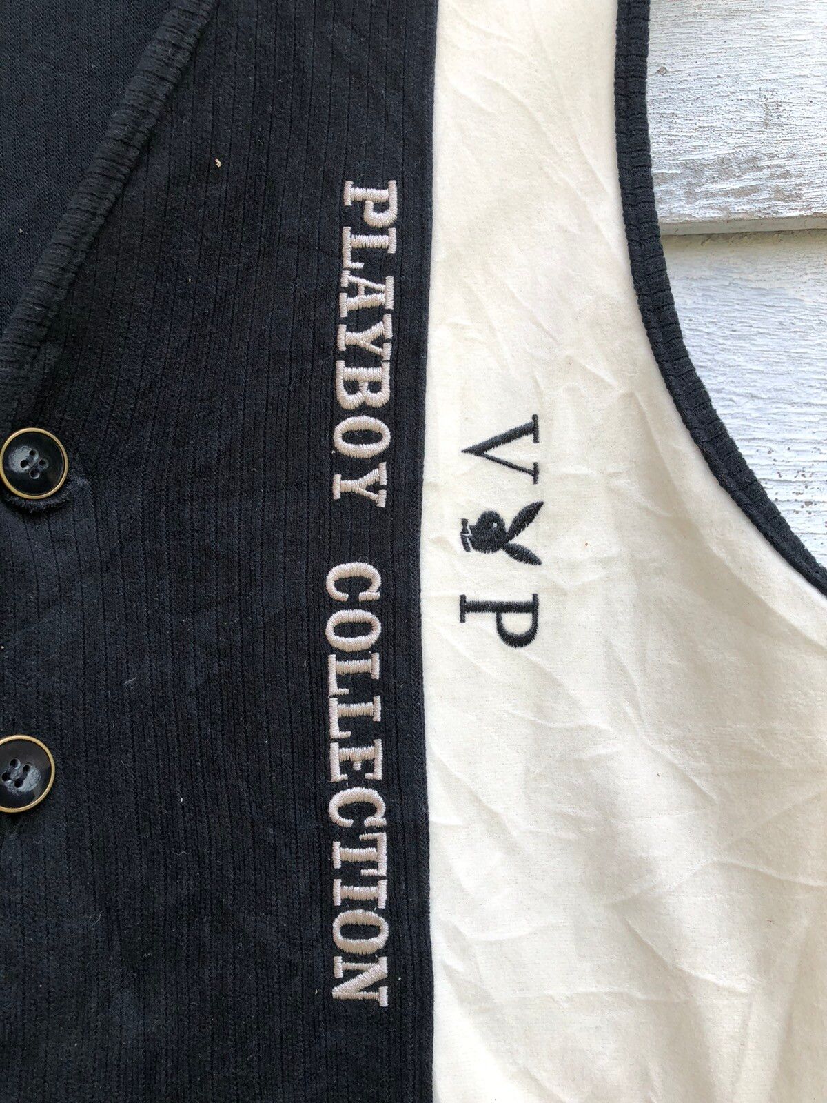 ✔️Rare✔️ Playboy Collection Embroidry Cotton Vest - 5
