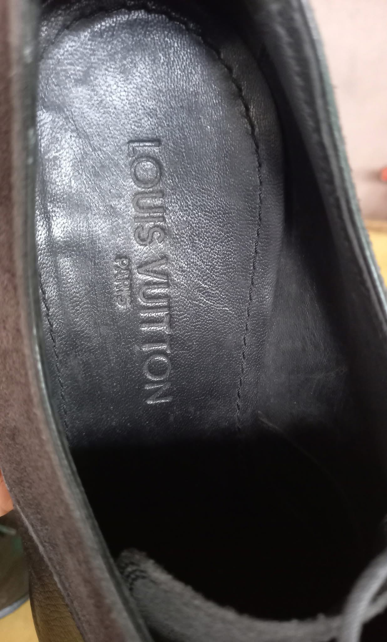 Louis Vuitton Men’s Cap Toe Suede Leather Oxford Shoes - Elegant Formal Wear - 10