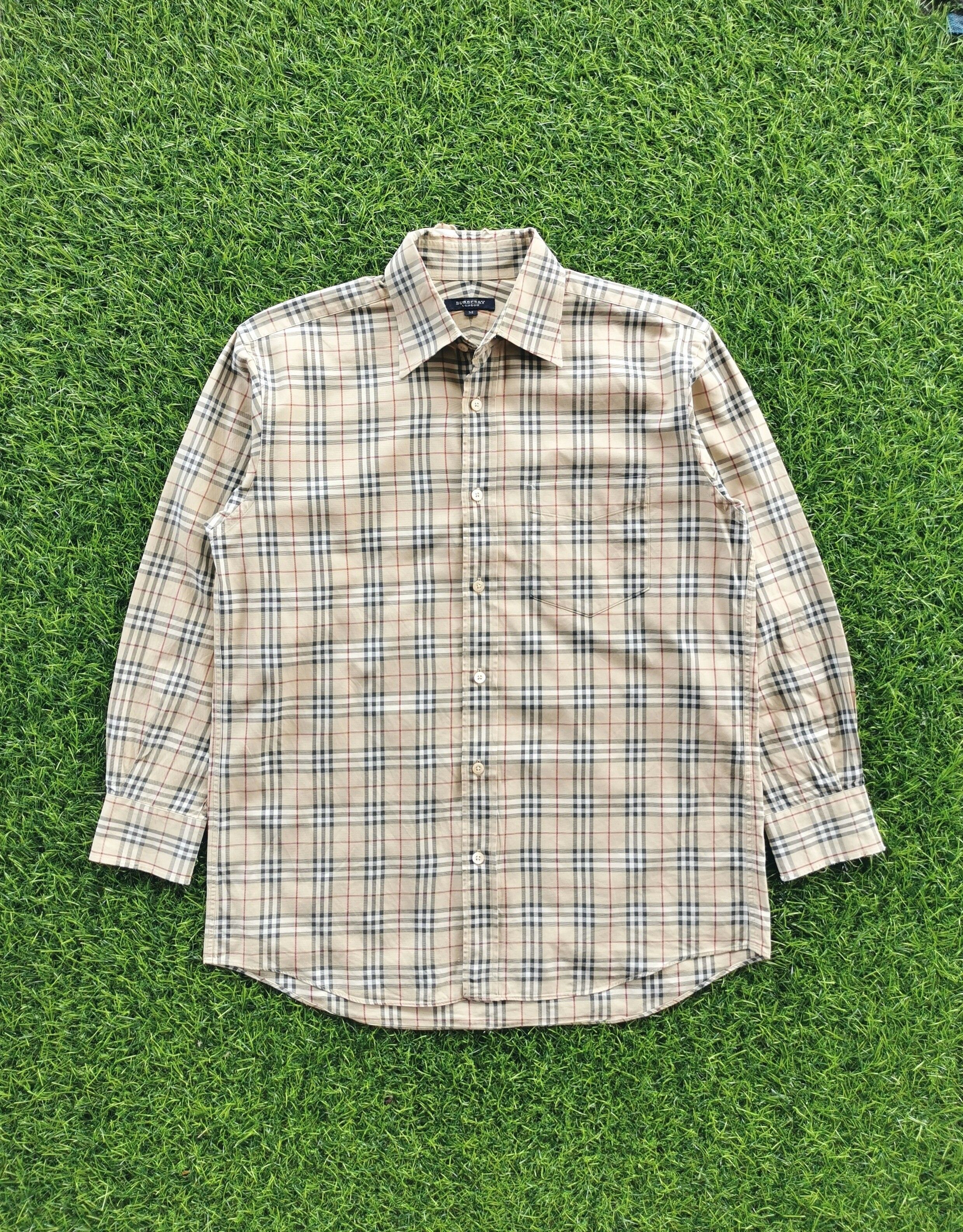 Burberry Check Long Sleeve Shirts - 2