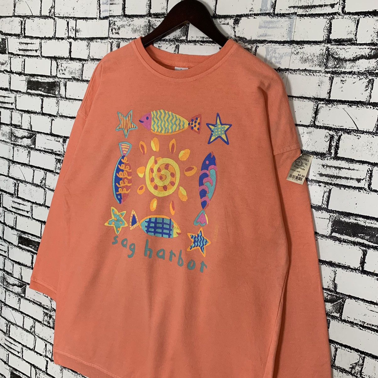 Vintage Sog Hat Bot Big Print Made in Usa Sweatshirt - 5