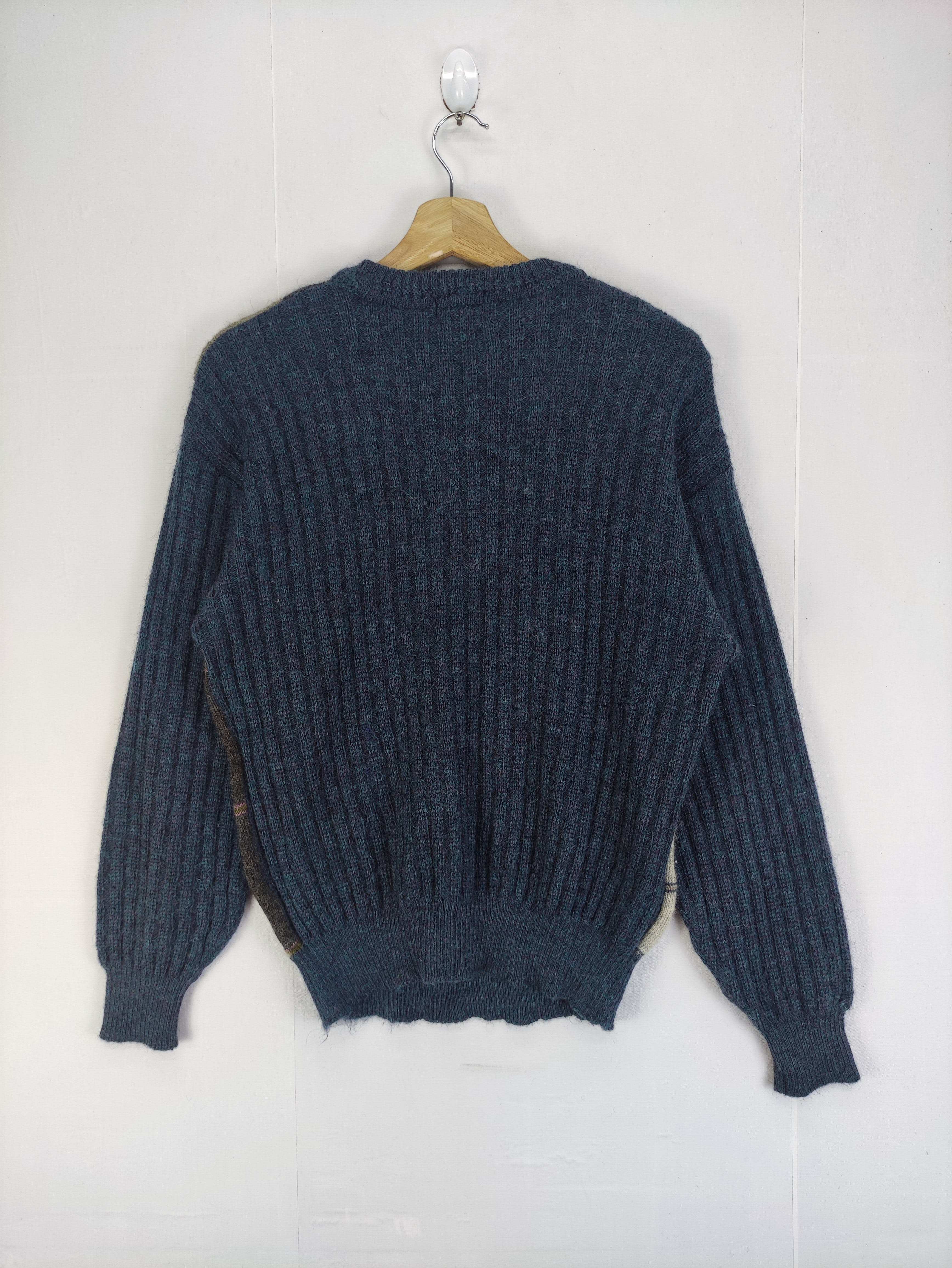 Coloured Cable Knit Sweater - Vintage Cable Knit Sweater Intermezzo - 8