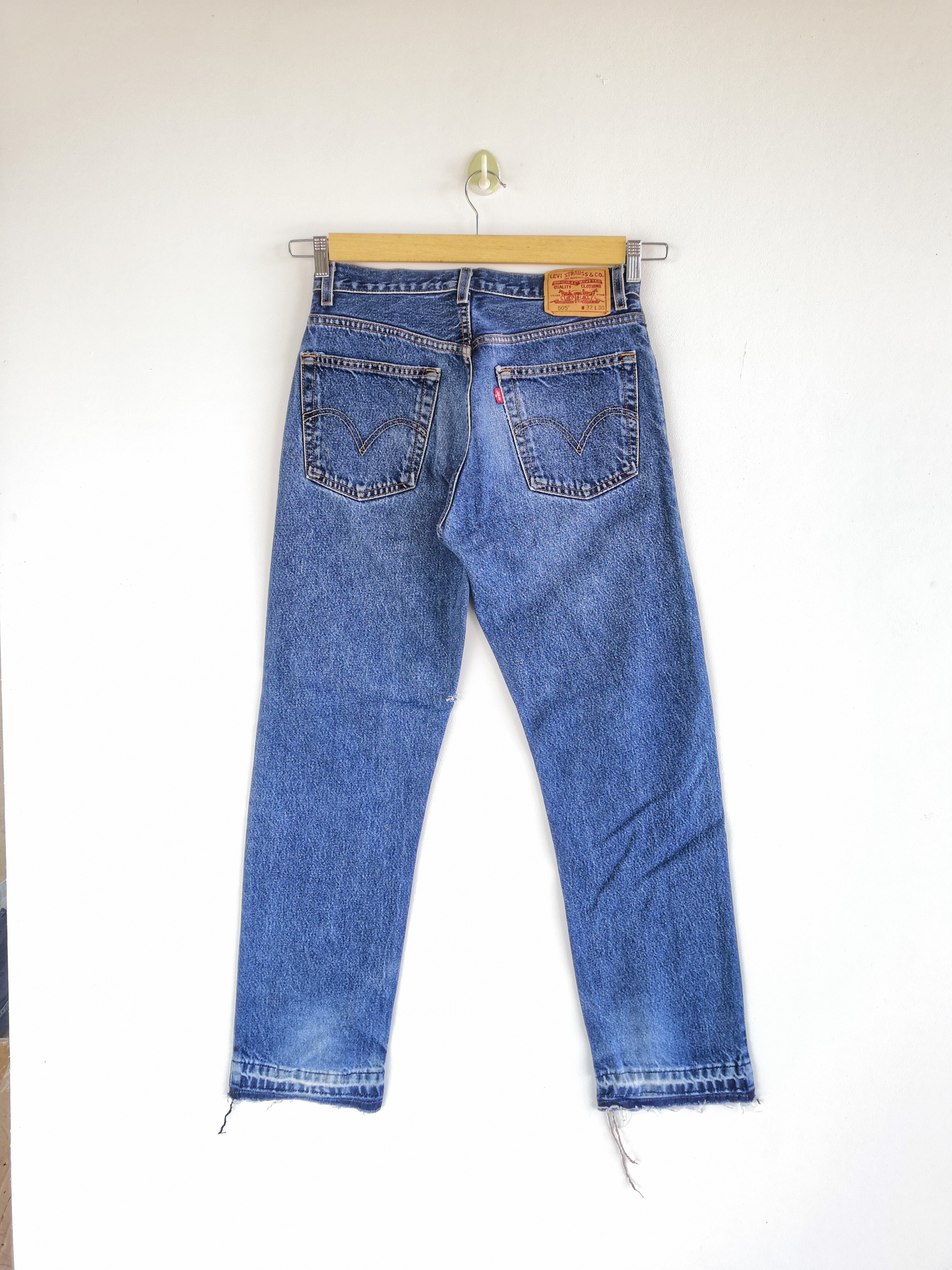 Vintage - Vintage Levis Jeans Released Hem Levis 505 Denim Pants - 2
