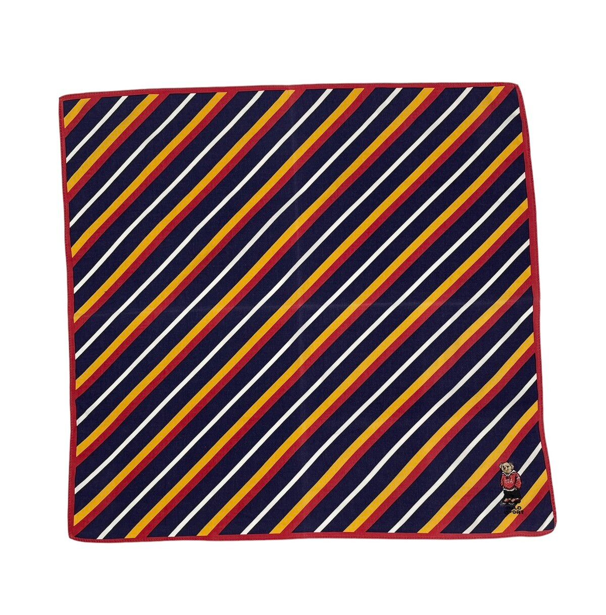 vintage polo sport bandana handkerchief neckerchief scarf - 2