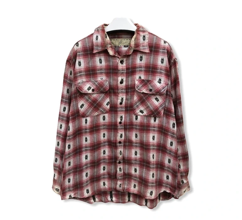 Japanese Brand - Japanese brand Sunlucas Navajo Plaid Tartan Shirt 👕 - 1