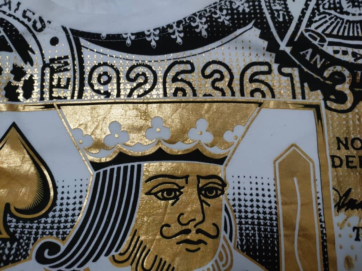 Hype - Super Oversize full print Gold Hip Hop T - 4