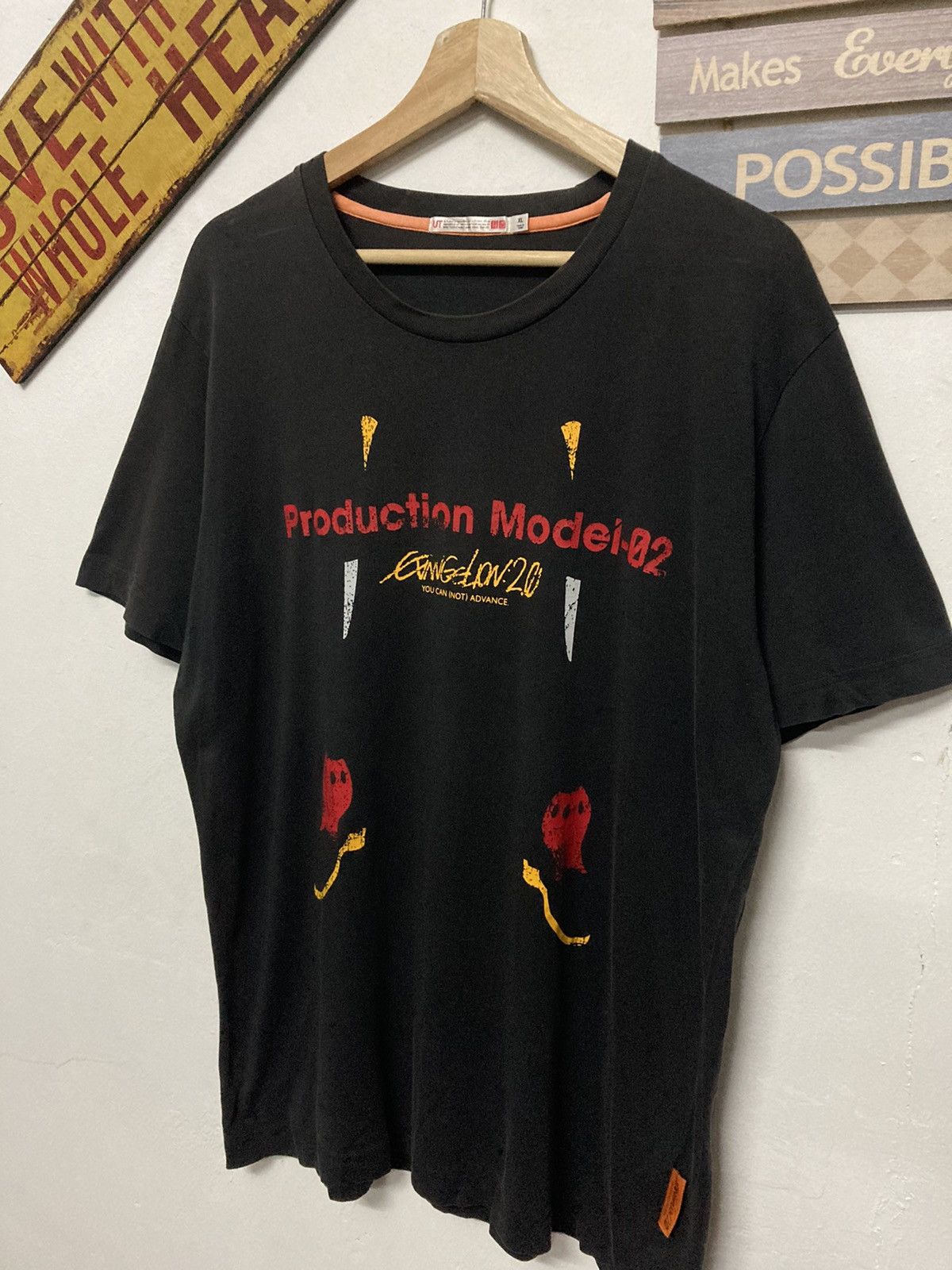 Vintage - Production Model 02 Evangelion 2.0 x Uniqlo Anime T shirt - 4
