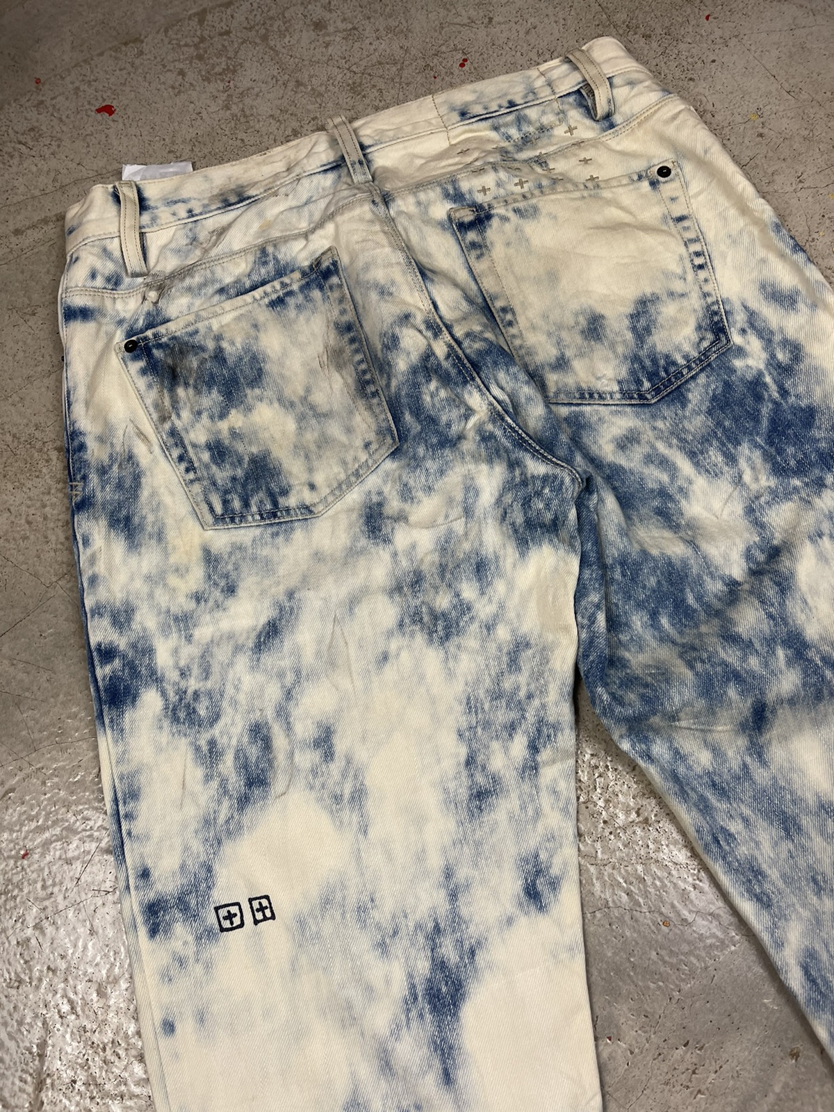 Nice Ksubi Gee Gee This Is England acid wash denim - 14