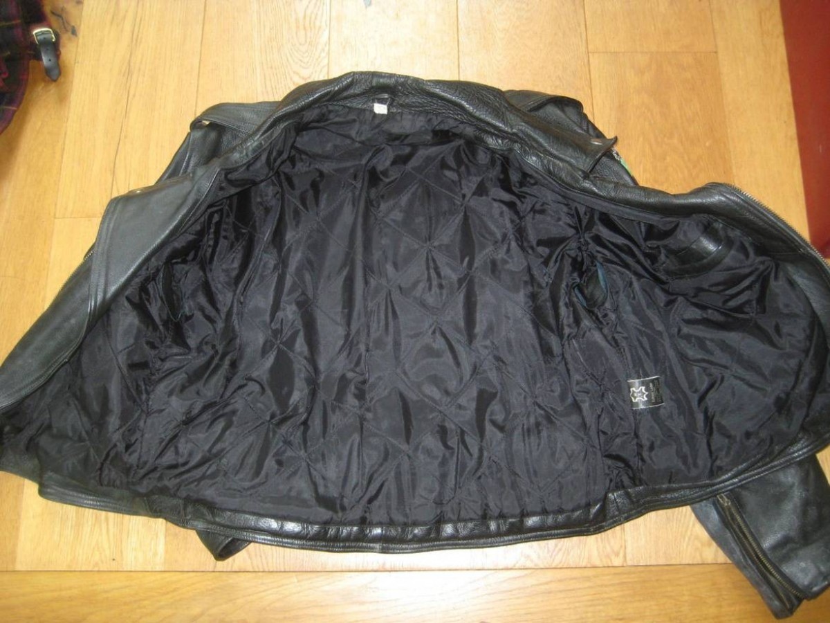 Vintage - Hand Painted Motorcycle Perfecto Biker - 9