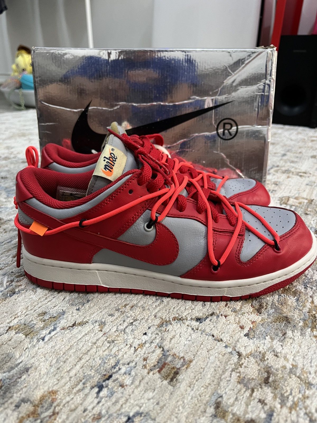 Nike Dunk Off-White University Red - 5