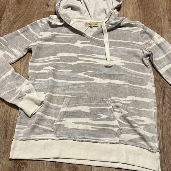 Vintage Havana Burnout Fleece Camo Hoodie - 7