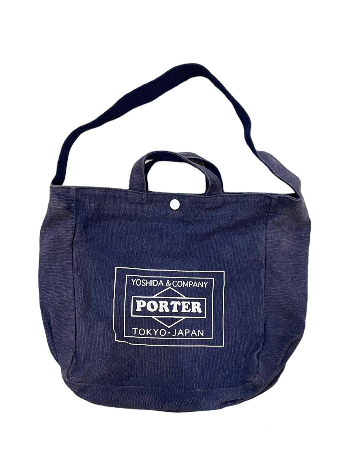 Yoshida Porter Tokyo X Lower Case Blue Logo Sling Bag - 1