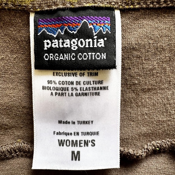 Patagonia Margot Dress Floral V Neck Sleeveless Mini Organic Cotton Brown M - 2