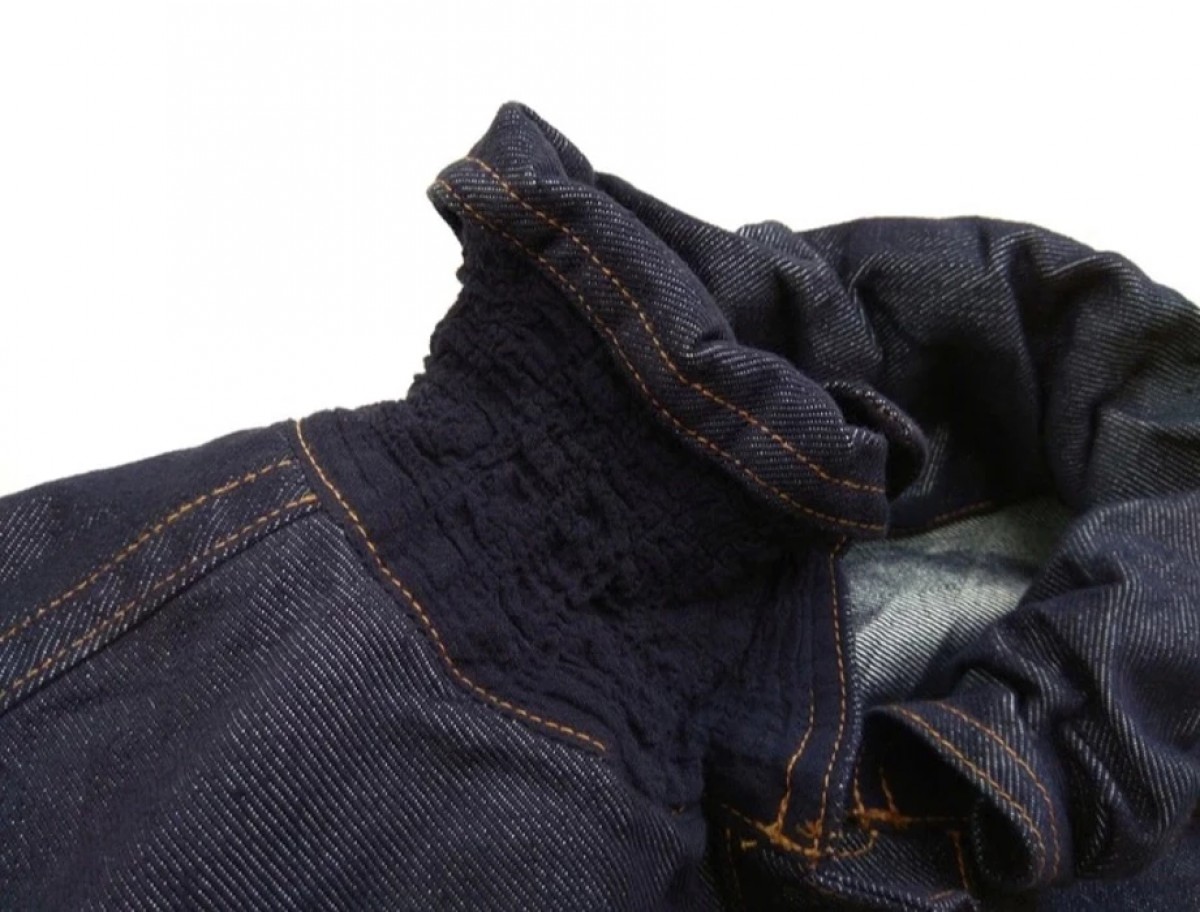 Issey Miyake - Vintage Rework Denim Jacket (Denim & Pleats) - 5