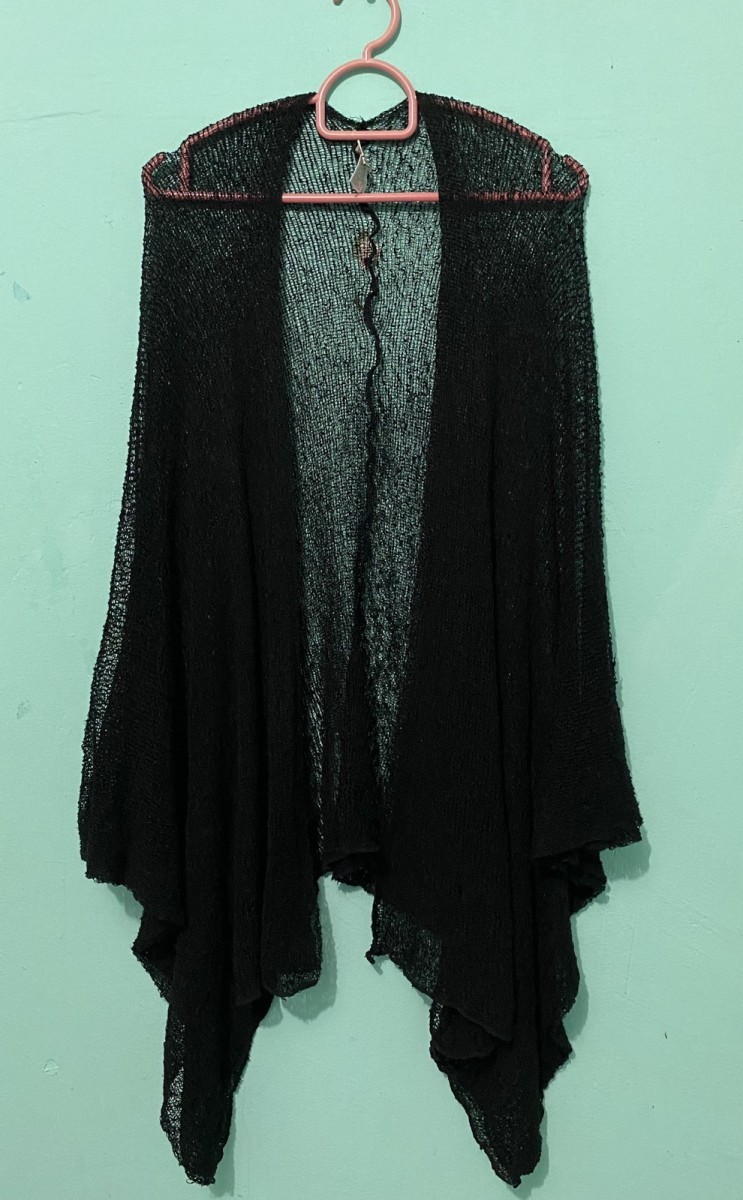Cardigan - MALAIKA RAYON CROCHET NETTING WRAPPED CARDIGAN - 2