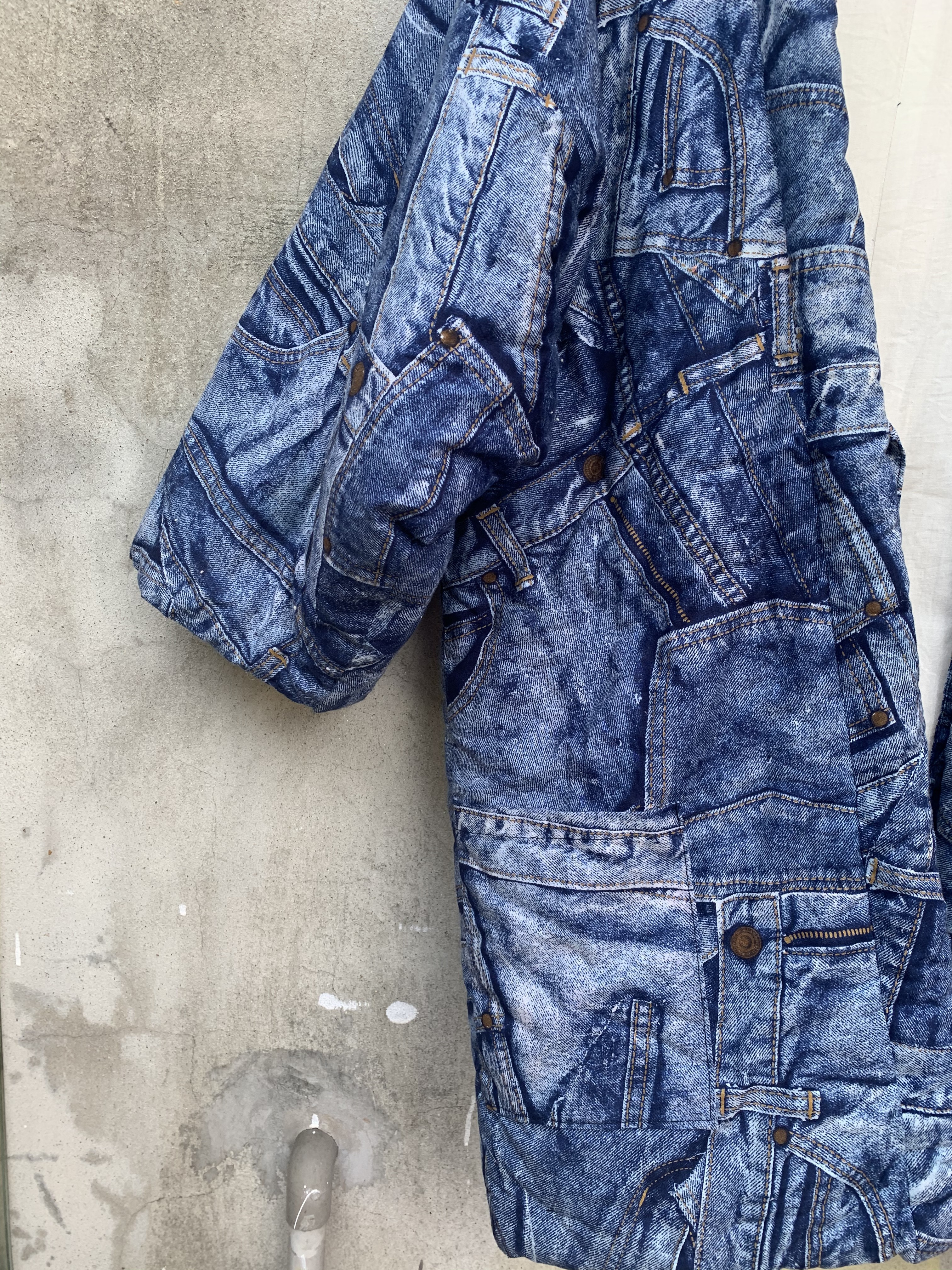 Japanese - Vintage Young Village Jeans Motive Hanten - 7