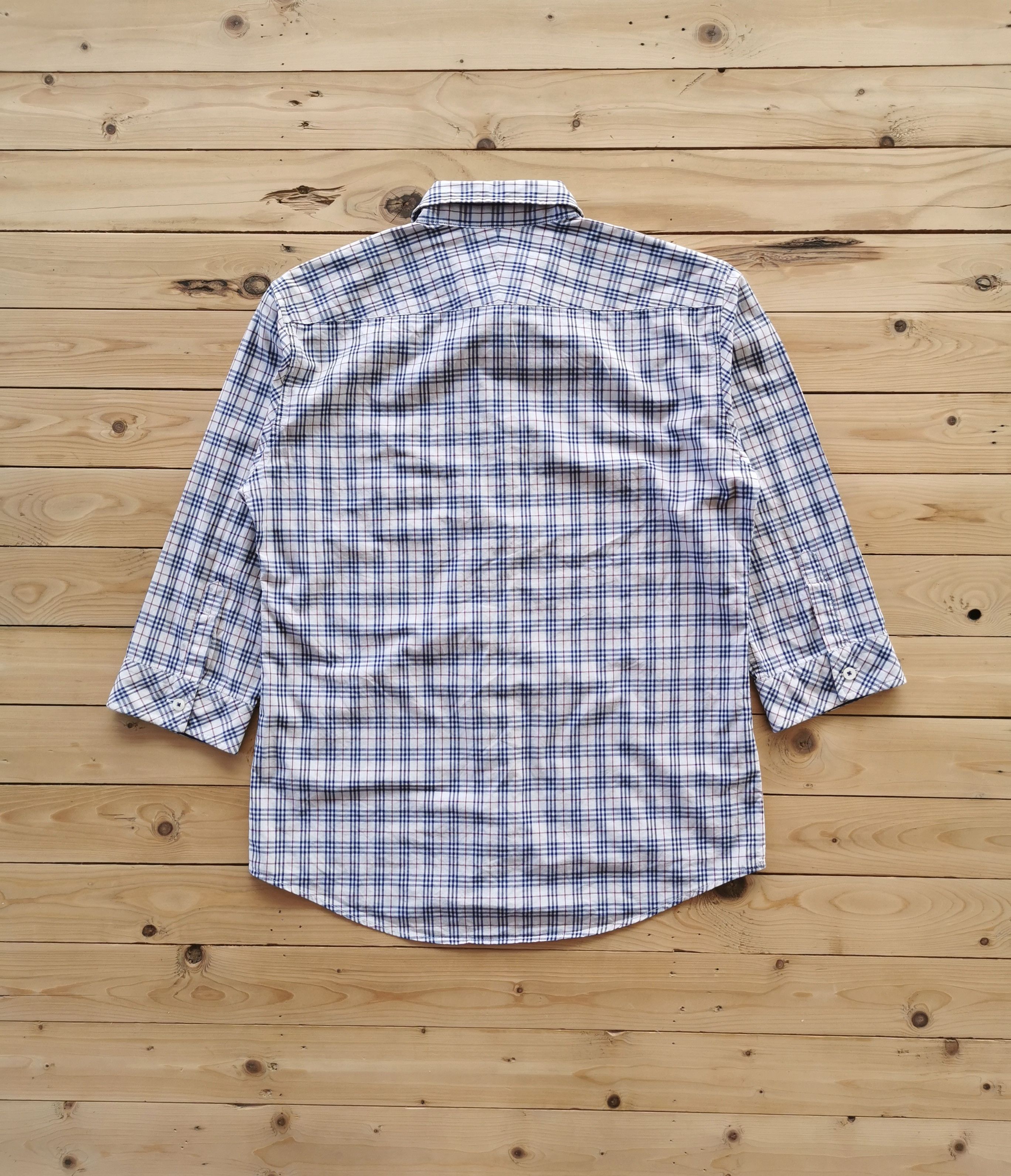 Burberry Prorsum - Burberry Nova Check Raglan Button Up Shirts - 5