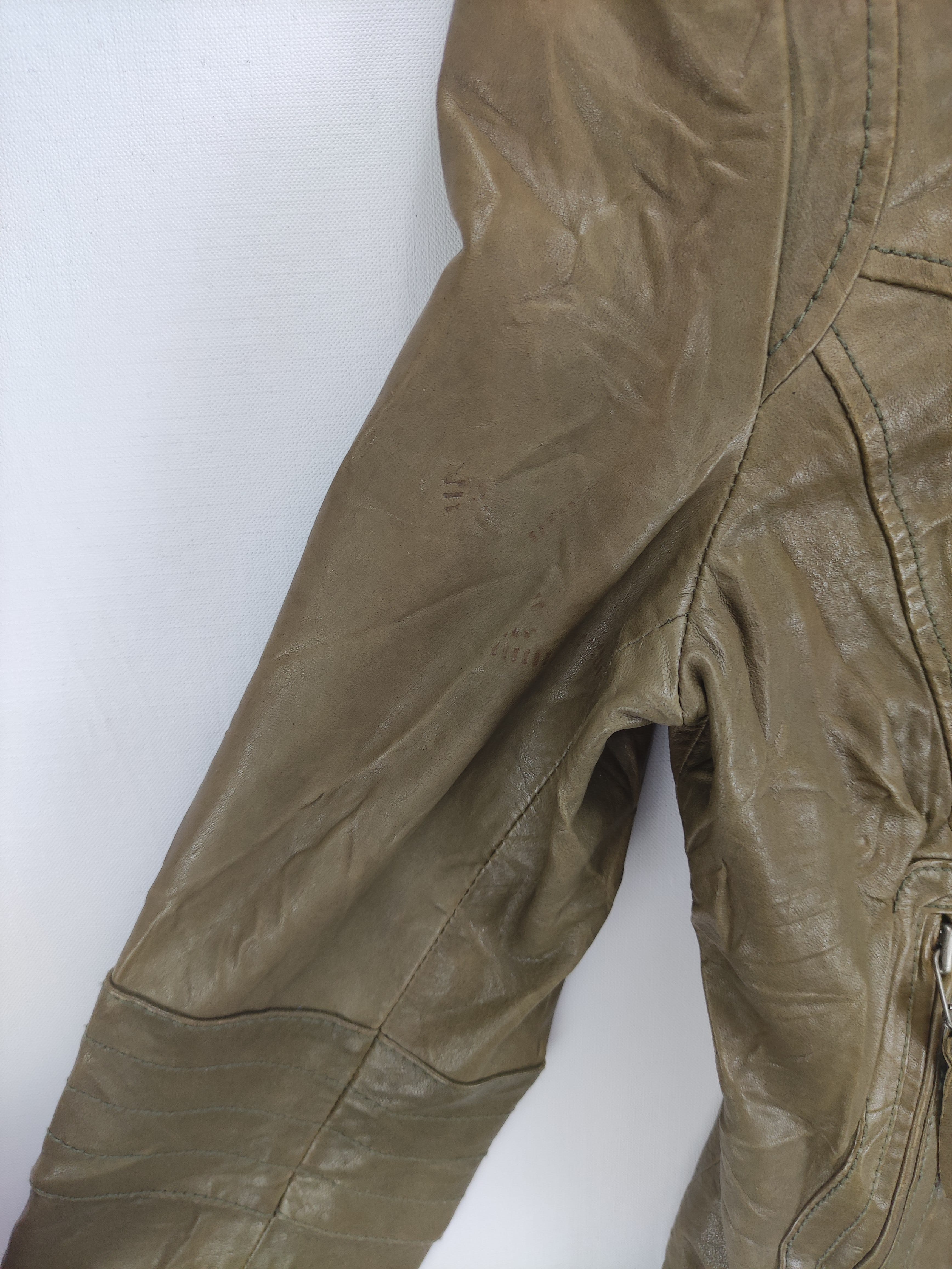 Vintage Enchantem Leather Jacket Zipper - 2