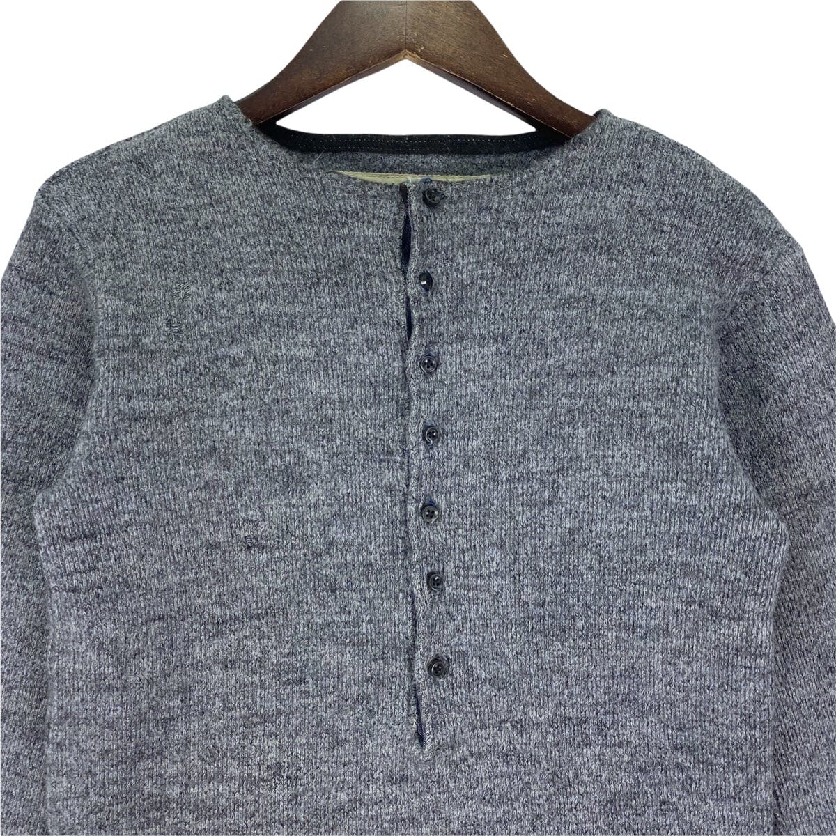 Kapital Hirata Half Buttoned Wool Long Sleeve - 5