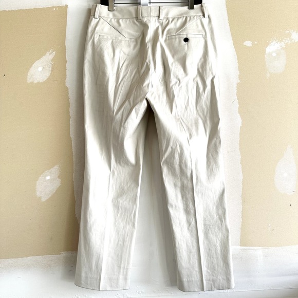 Phillip Lim Straight Leg Dress Pants Cotton Hook & Eye Zip Minimalist White 8 - 7