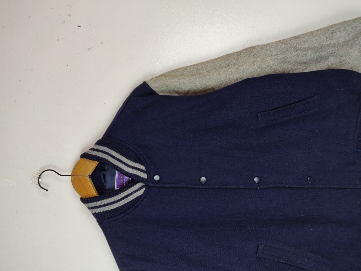 Varsity - Bobbio Japan Plain Jacket Streetwear Tops - 5