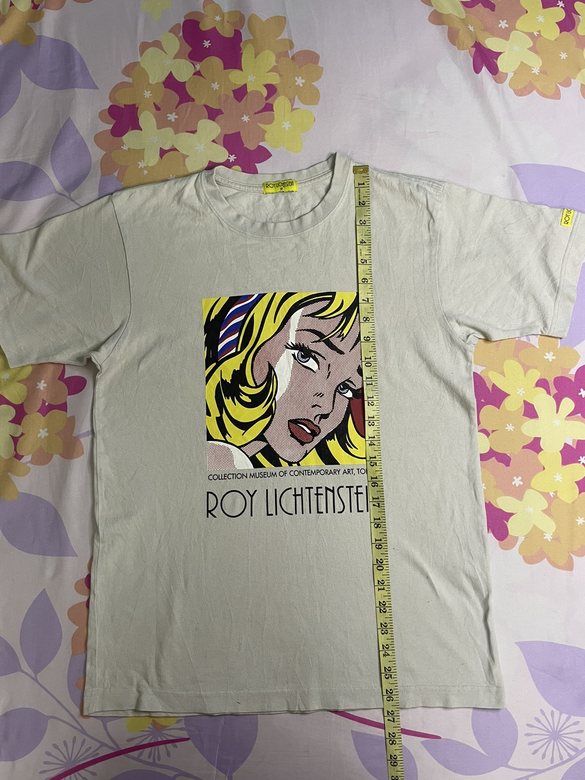 Vintage - Very Rare Roy Lichtenstein Girl Face Tshirt - 4
