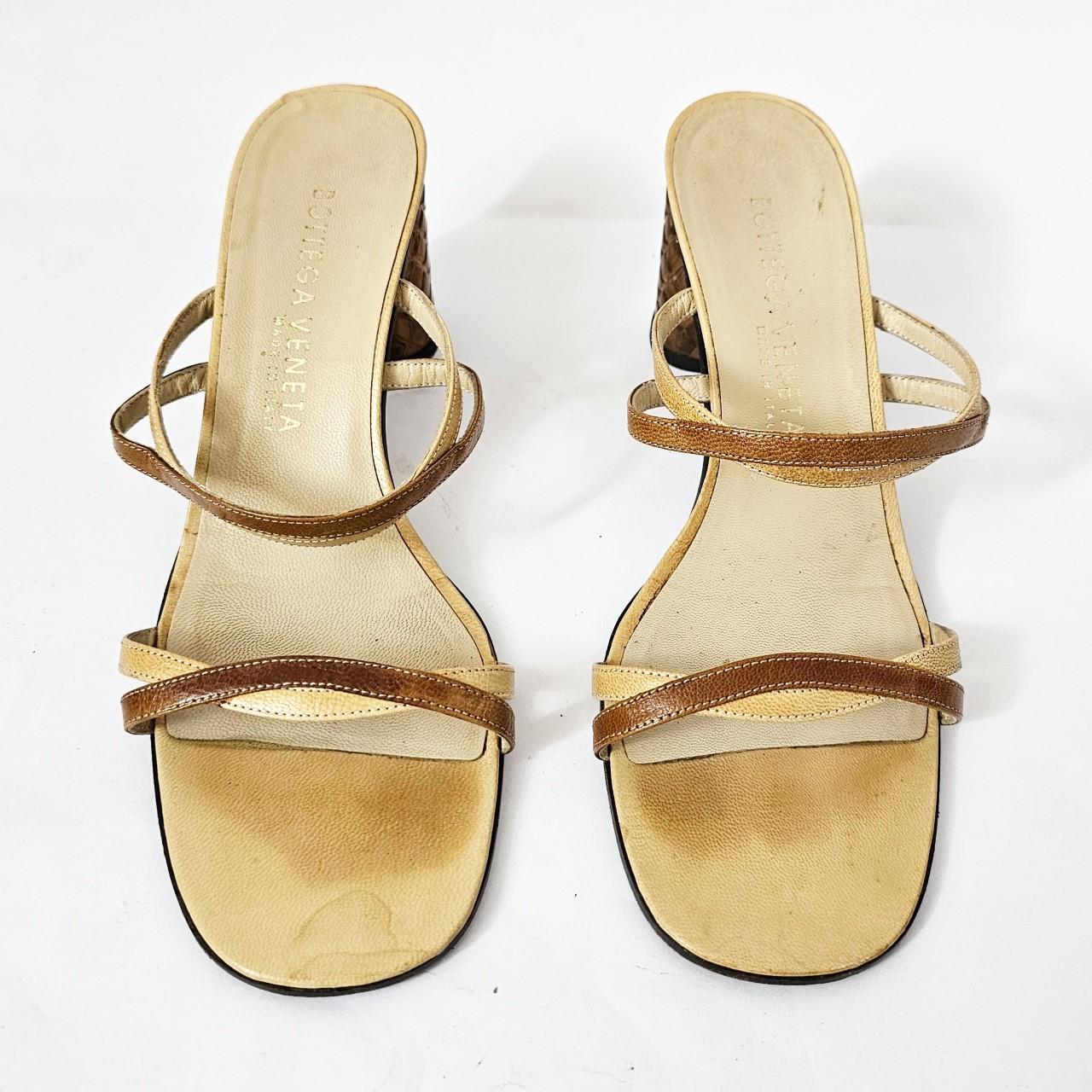 Bottega Veneta Women's Tan and Yellow Sandals - 3
