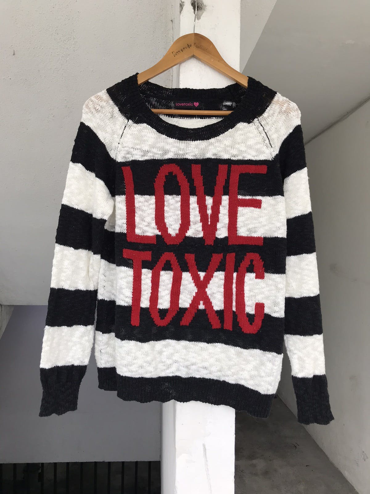 Hysteric Glamour Vintage Love Toxic Knitwear | azzashop | REVERSIBLE