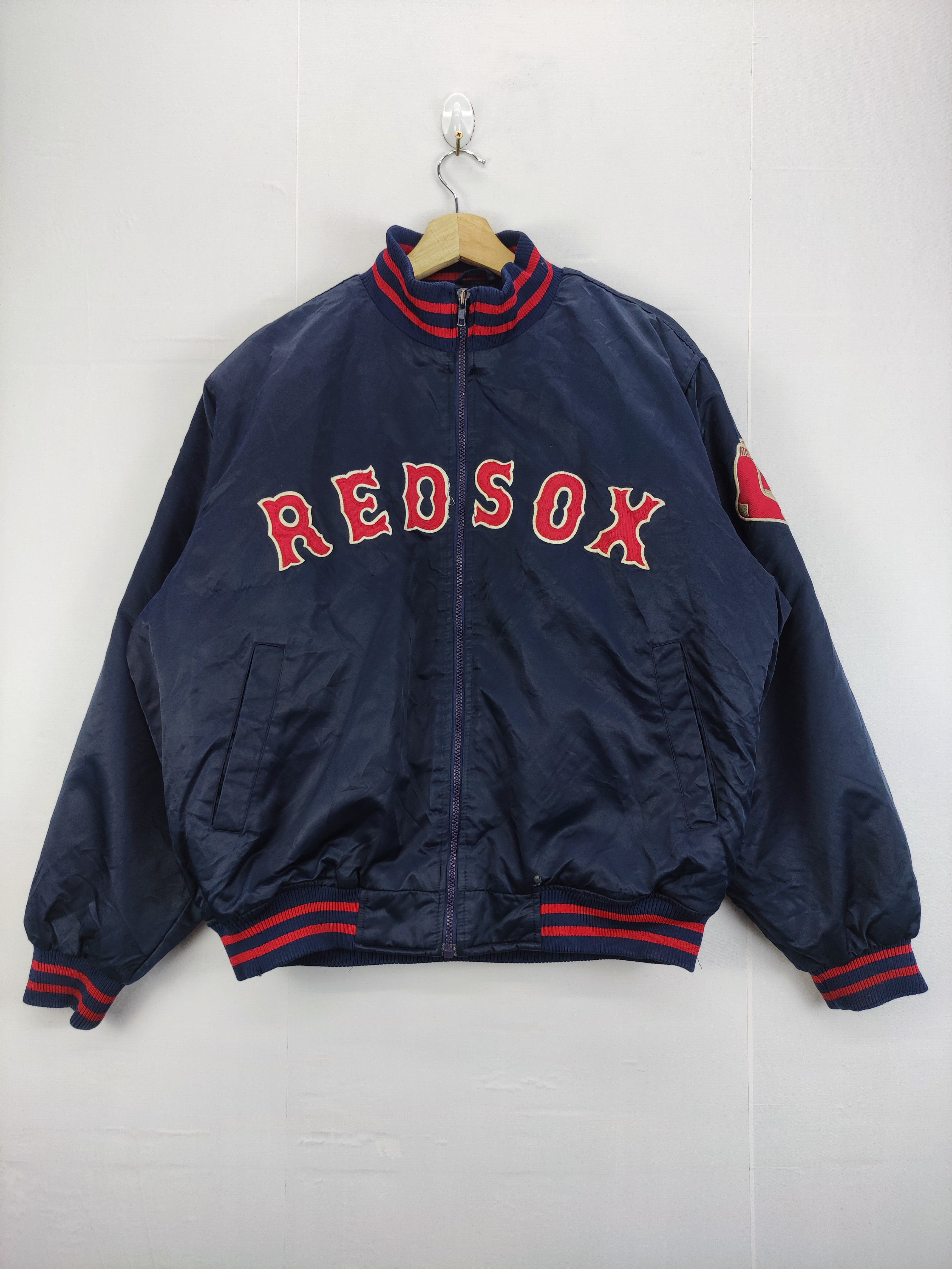 Vintage Red Sox Mlb Varsity Jacket Zipper - 1