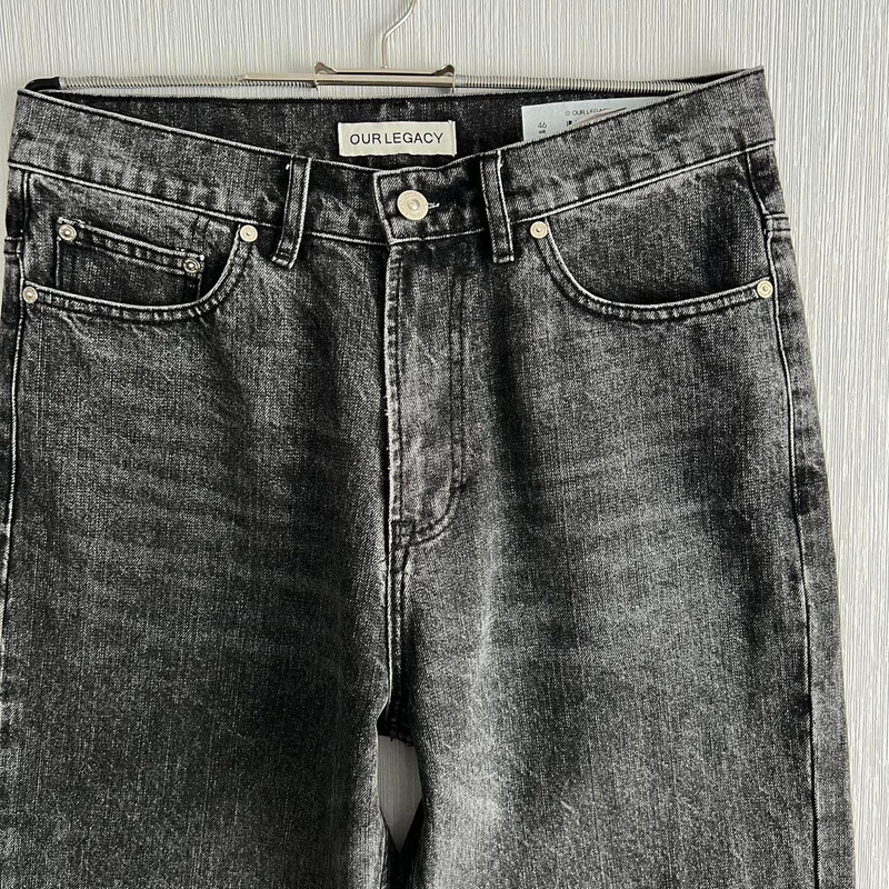 Our Legacy Men's Black and Grey Jeans - 1