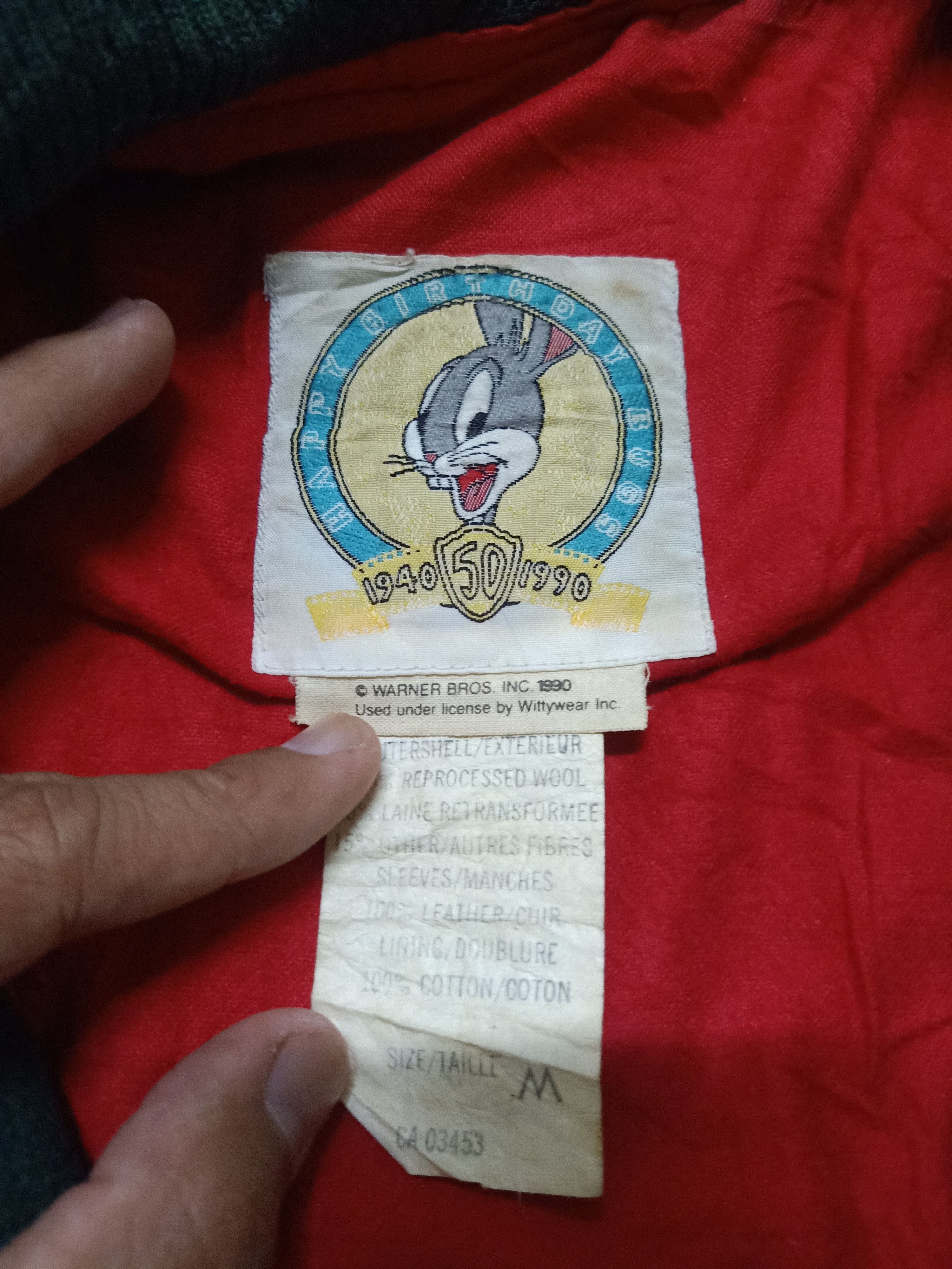 Vintage Looney Tunes Bugs Bunny 50th Anniversary varsity - 4