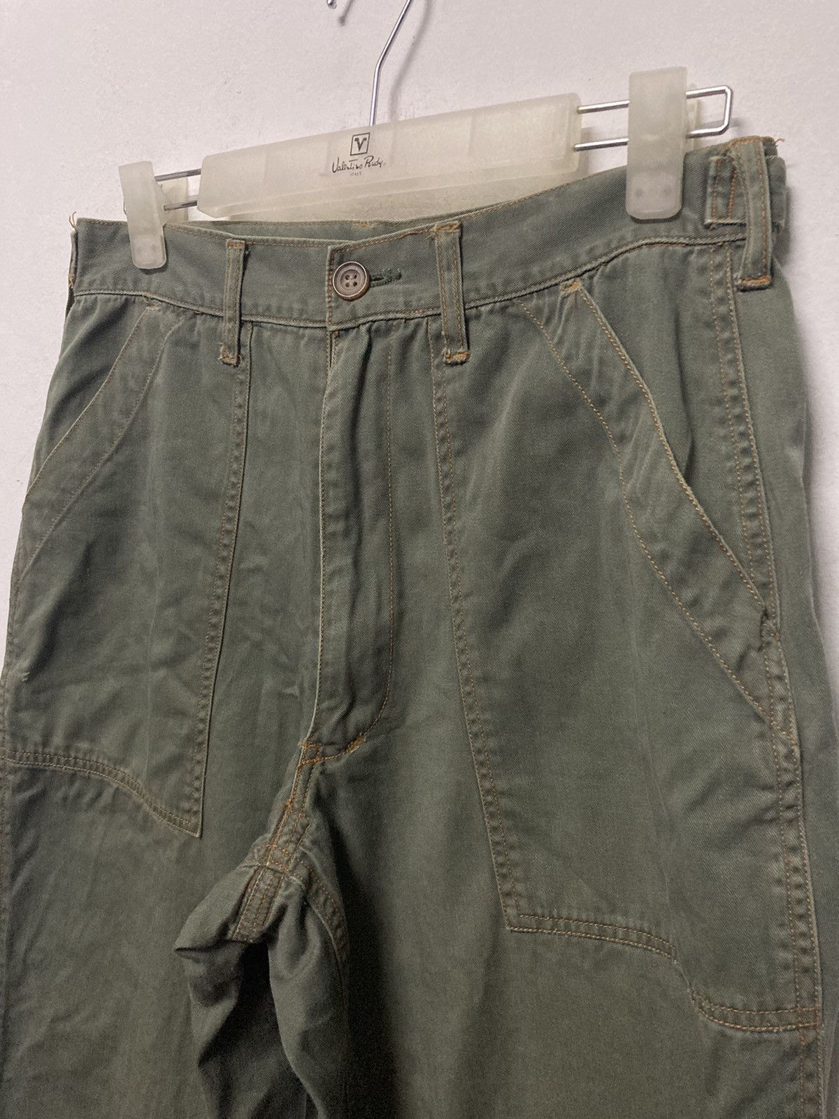 Vintage Soldout Japanese Brand Large Pocket Army Style Pants - 7