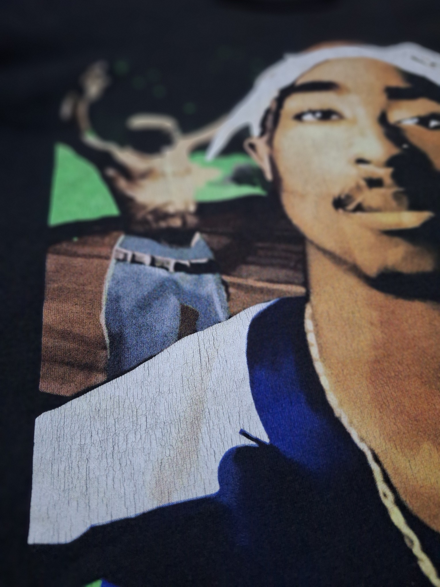 vintage 90s 2pac tupac raptee tshirt not ice cube eminem snoop dogg dr dree rock tee - 10