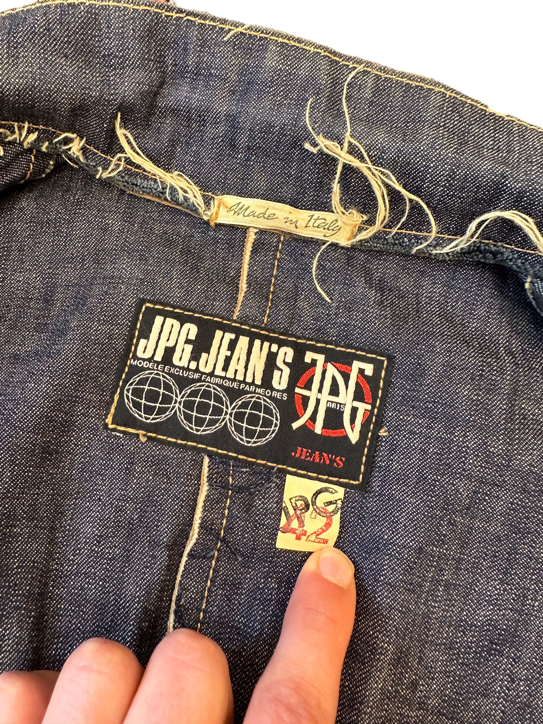 【タグ付】90s アーカイブJEAN PAUL GAULTIER チェーンベルト 90s Jean-paul Gaultier Vintage Blue Denim Jacket - Etsy