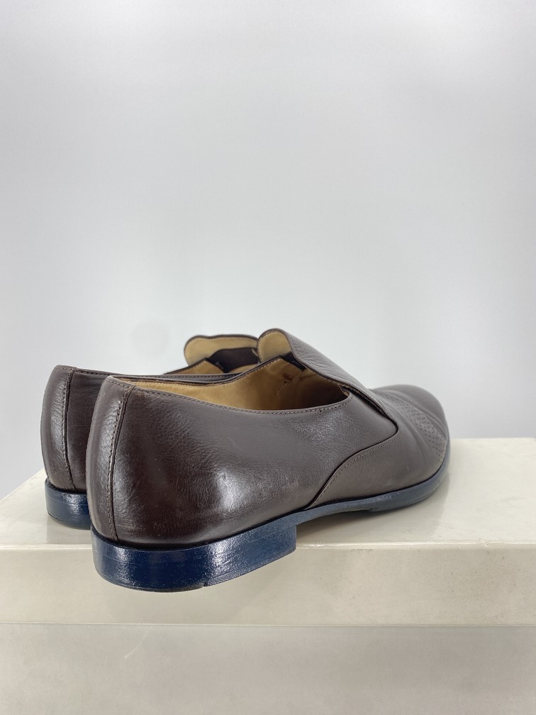 Brown Leather Loafers - 6