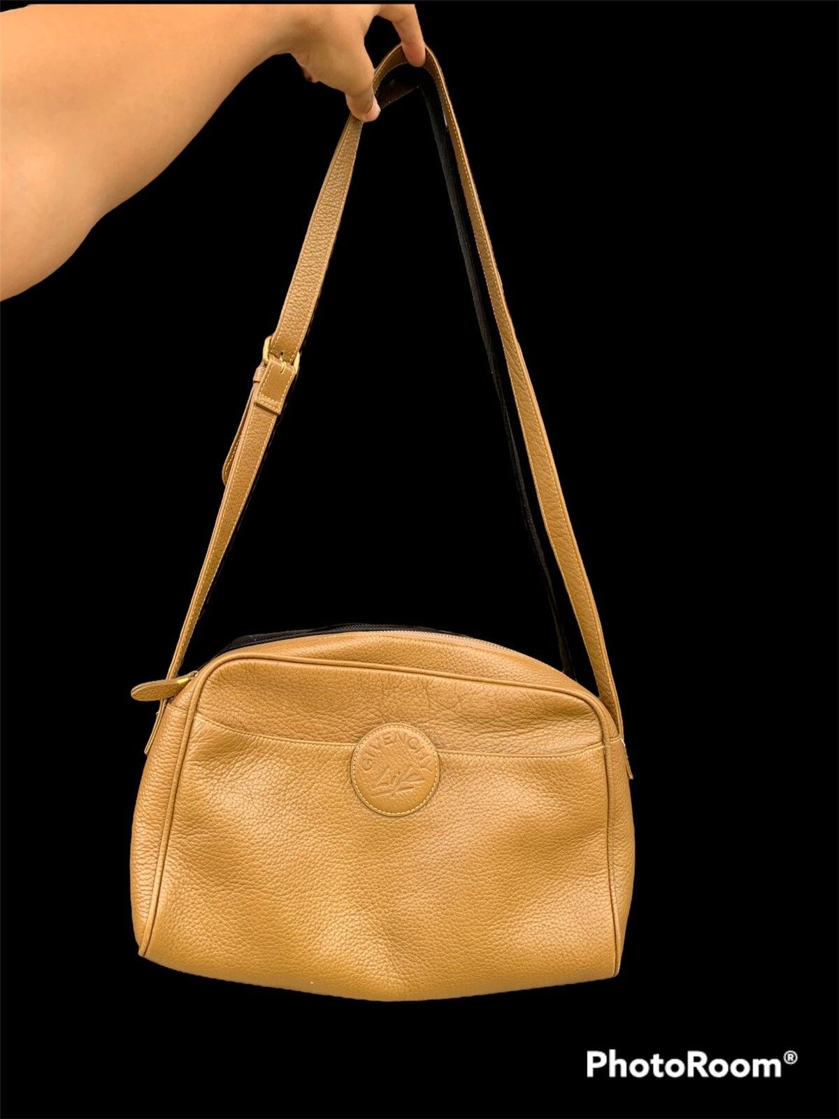 Vintage Givenchy Leather Crossbody Sling Bag - 1