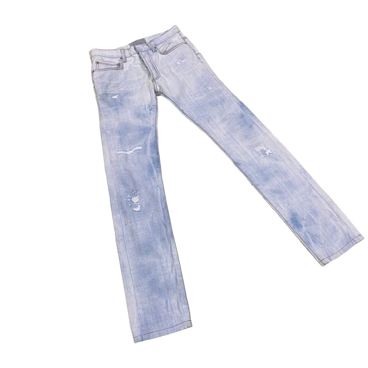 Dior Homme SS06 Dirty Snow Denim Jeans - 2