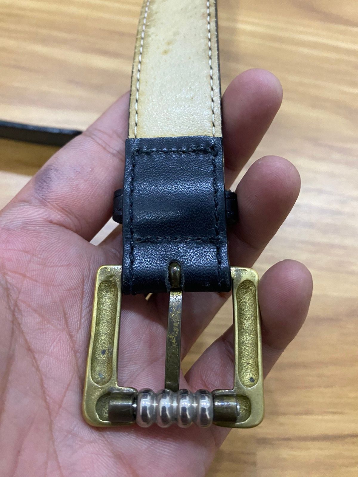 Jean Paul Gaultier Black Leather Belt - 9