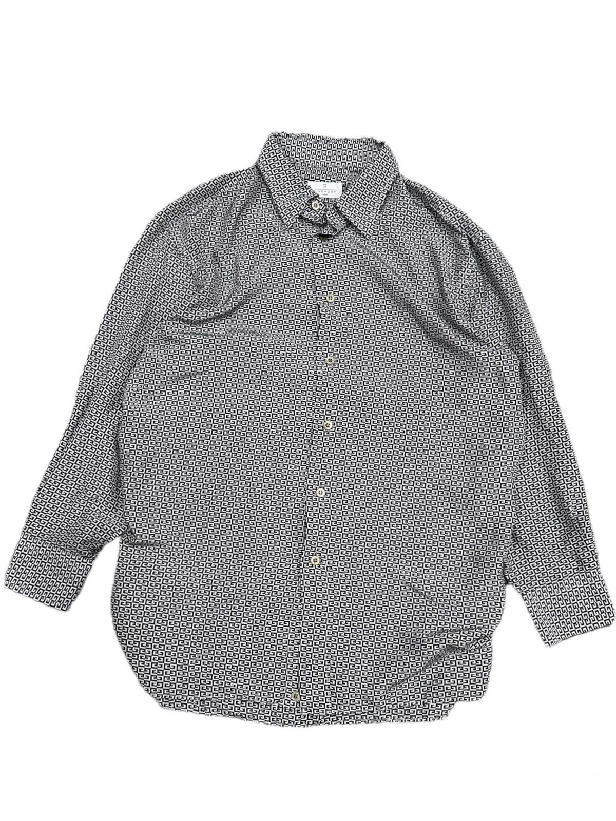 Givenchy Made in Italy Monogram Silk Button Shirt - 2