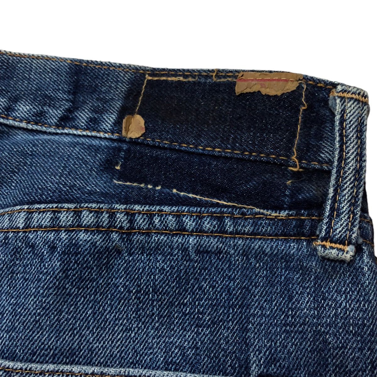 Denime selvedge denim pants - 4