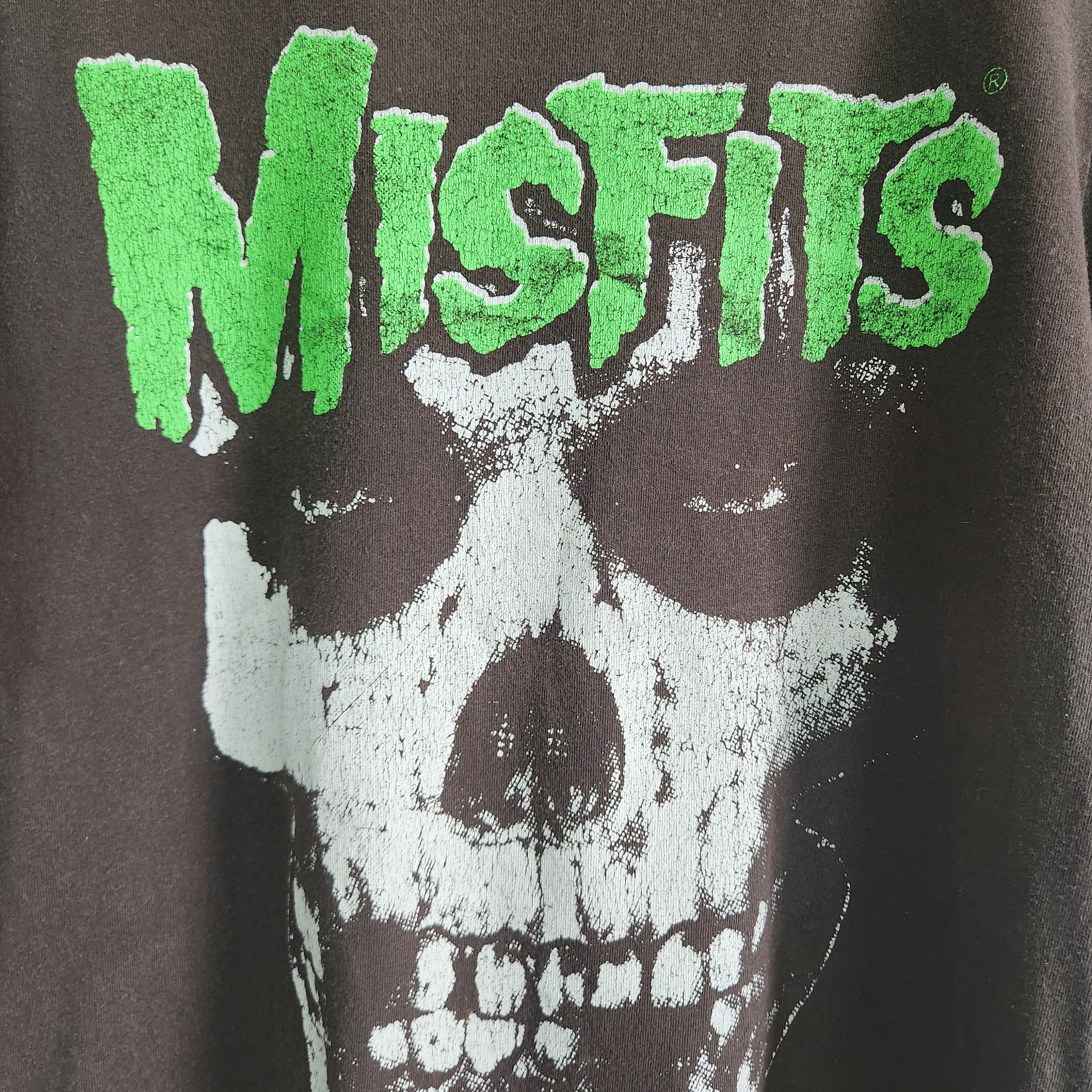 Misfits Green Skull Big Printed - 10