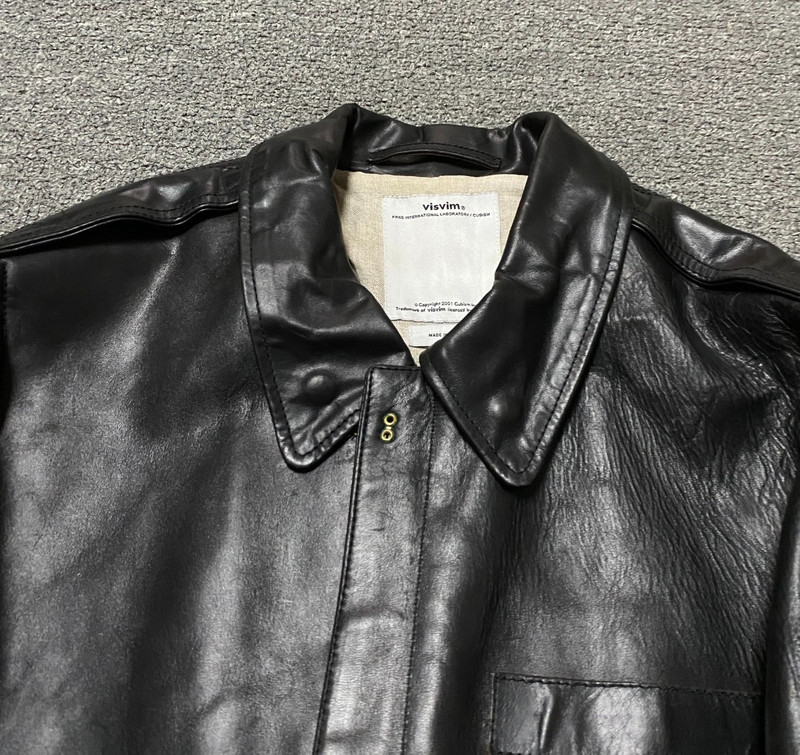 visvim Visvim 12-13FW Elmendorf A2 Leather Jacket | ubvintage