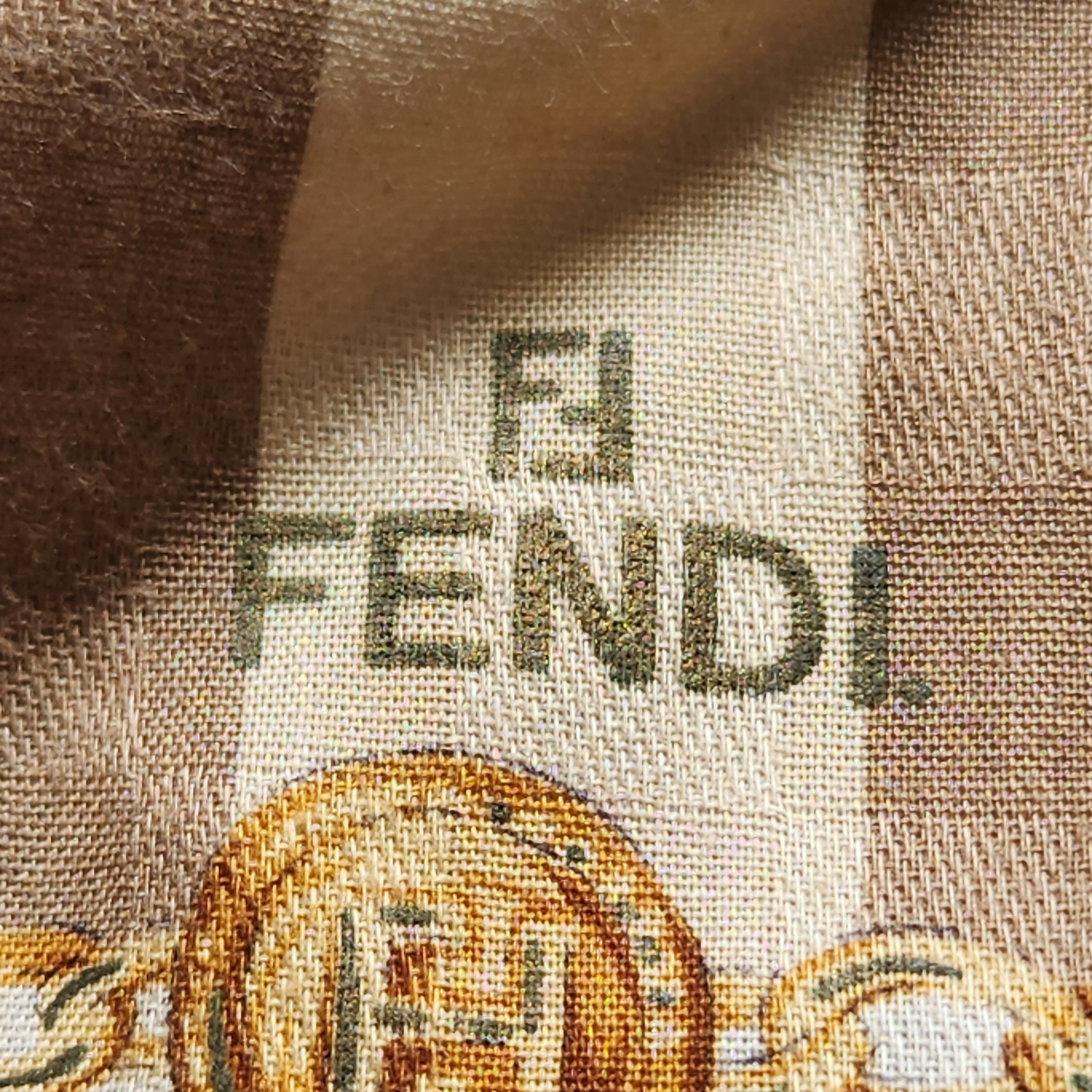 Vintage Fendi Roma Italy Handkerchief Scarf - 11