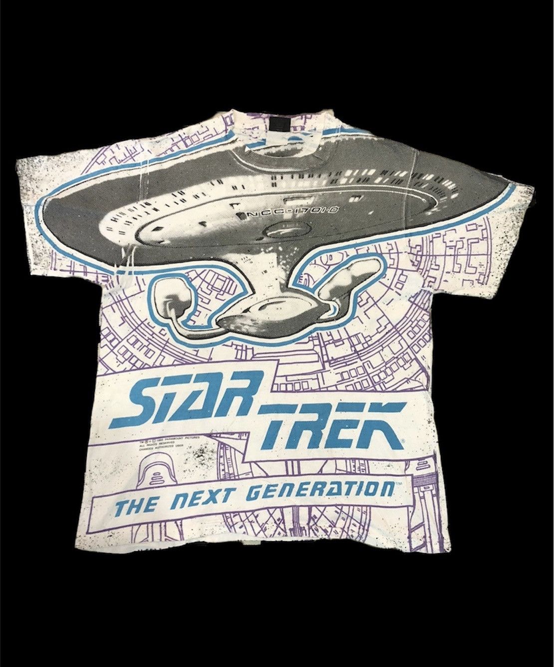 Vintage 90’s Paramount Picture Star Trek Full Print Shirts - 1