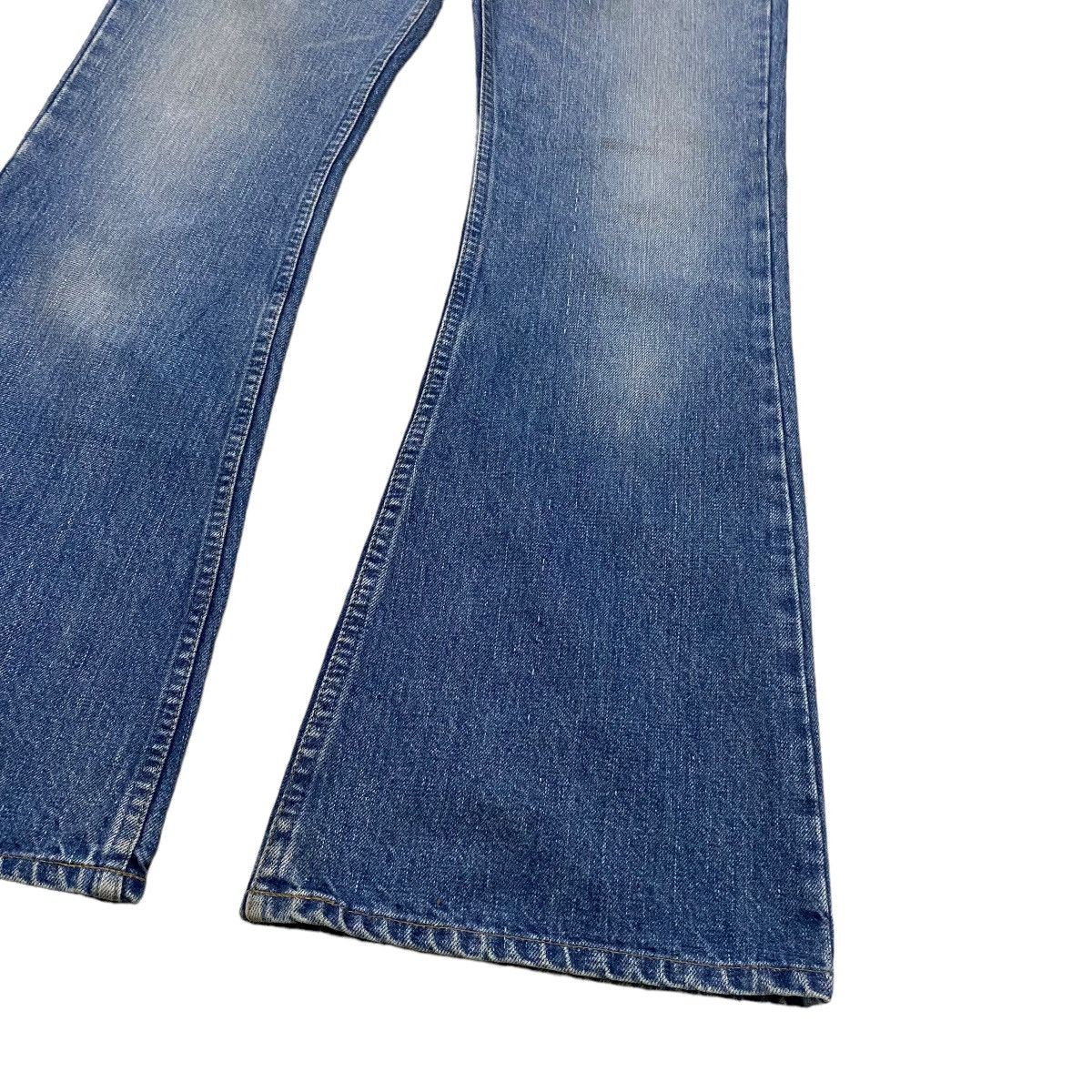 OrSlow Washed Blue Denim Super Flare Jeans - 8