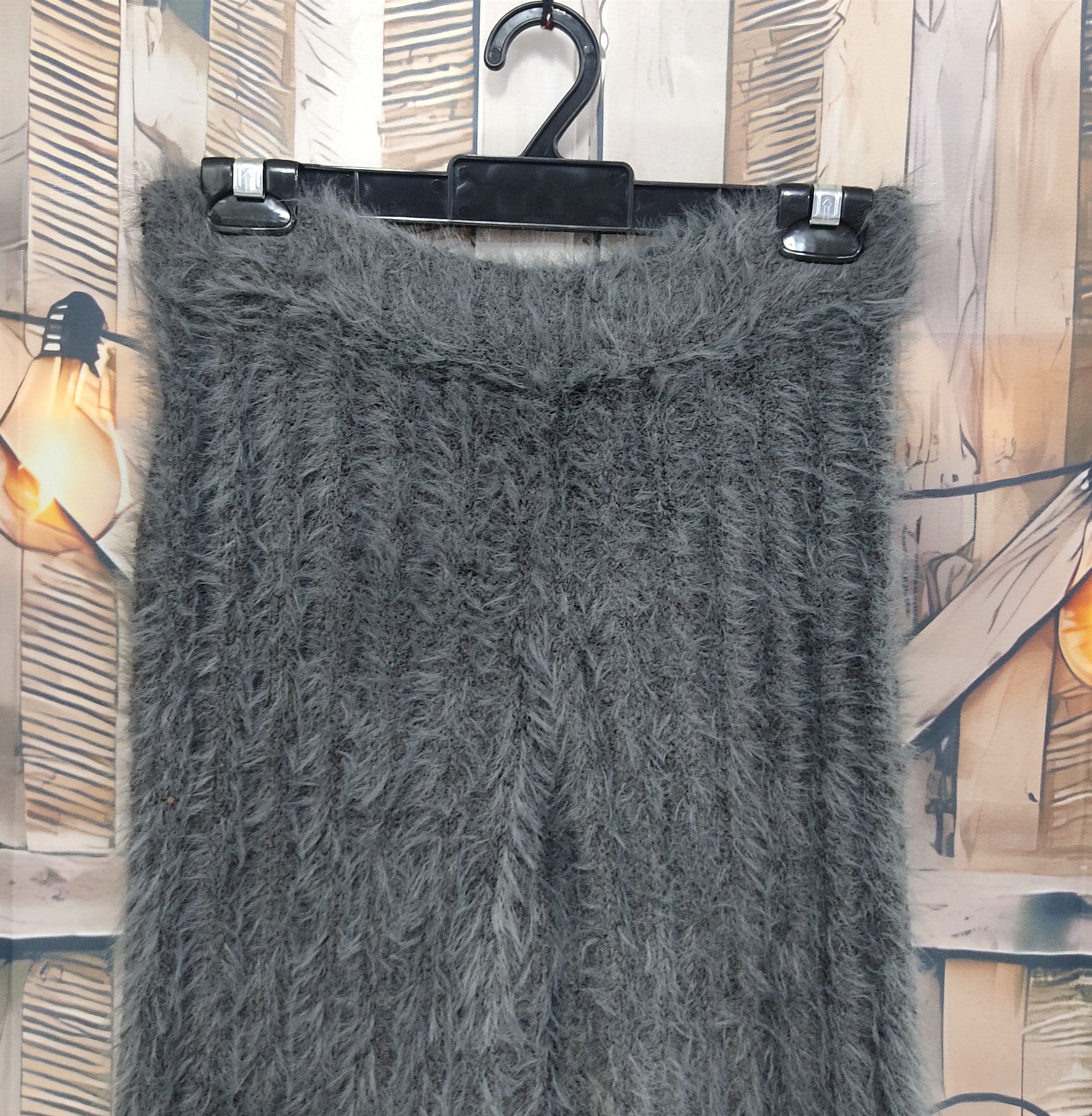 Japanese Brand - GELATO PIQUE Fluffy Mohair Fur Flare Pants - 2