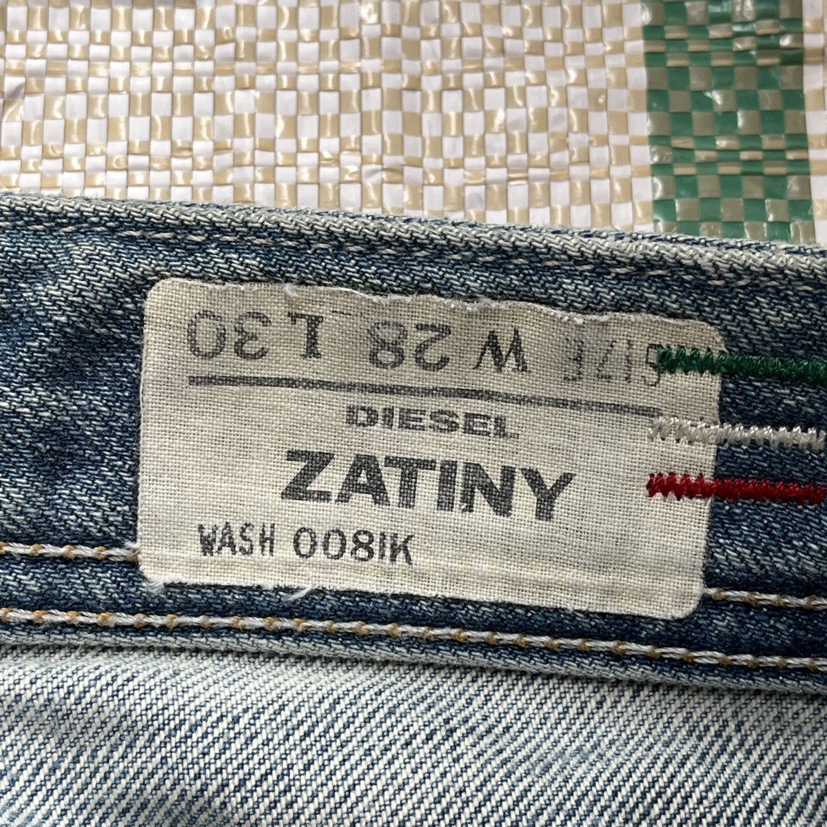 Distressed Diesel Black Zatiny Denim Jeans Made In Italy - 8